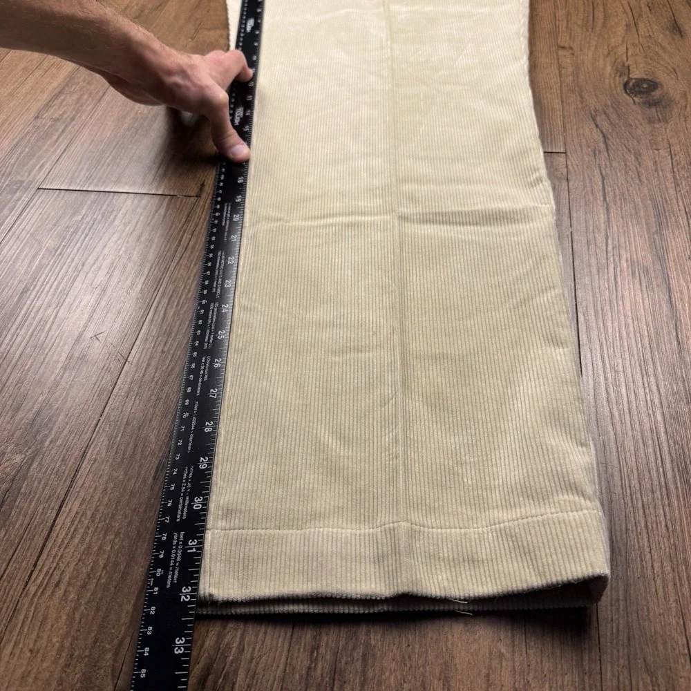 Vtg Polo Ralph Lauren Corduroy Pants‎ Mens 36x34 (35x32) Khaki Cords Andrew Prep
